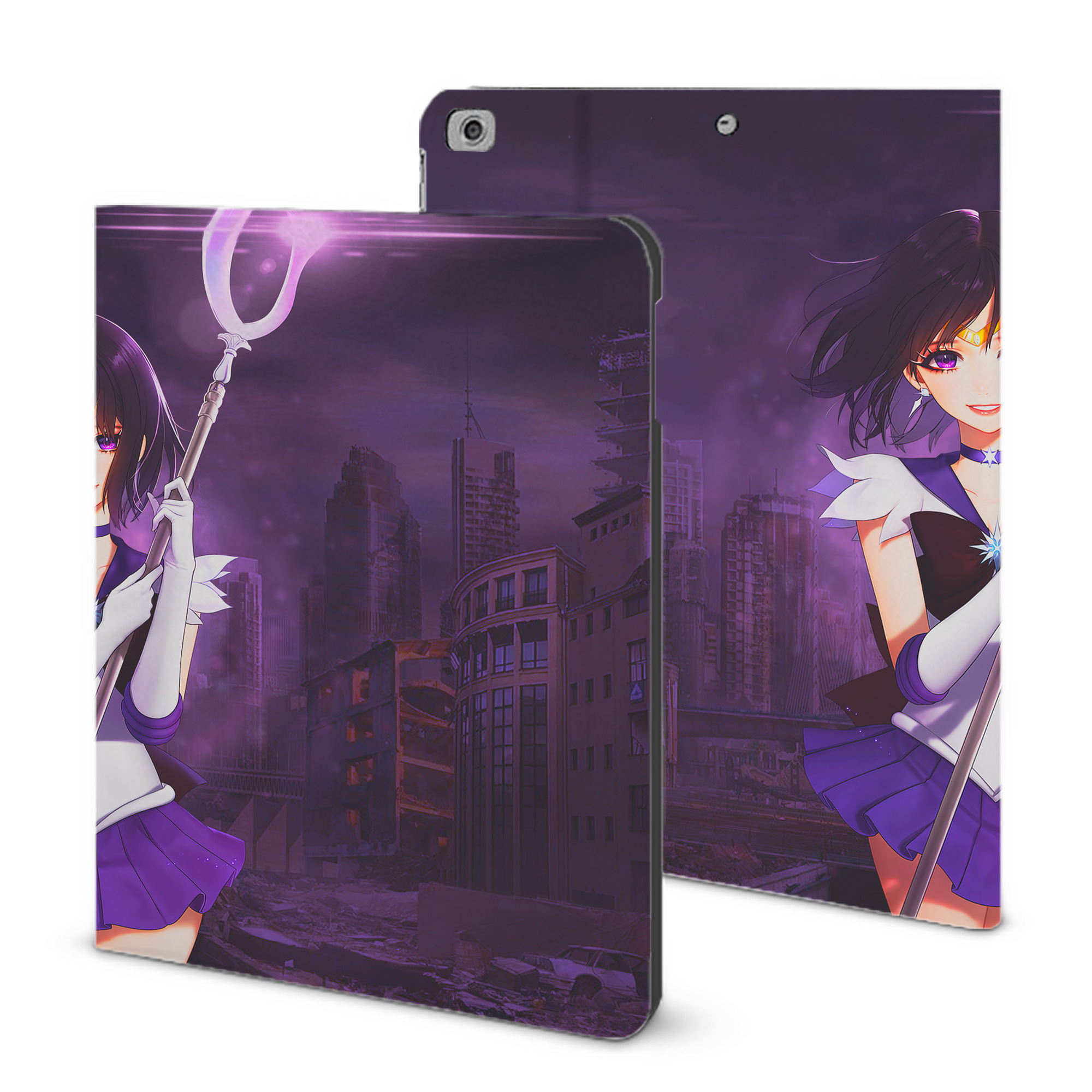 （画像用） 美少女戦士セーラームーン Sailor Moon IPad ケース ブック型 PUレザー TPU 耐衝撃 軽量 薄型 ペン収納なし 全面保護 IPad 各モデル対応